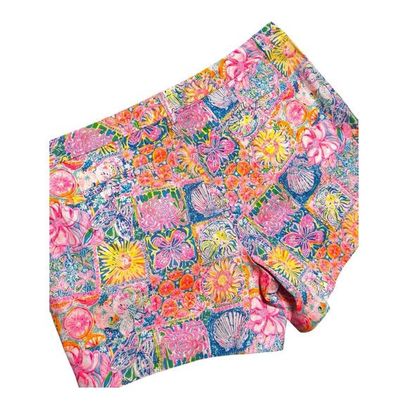 NWT LILLY PULITZER WOMENS CALLAHAN STRETCH SHORT 16 PATCH MY DRIFT BEACHY PREPPY - Picture 3 of 10